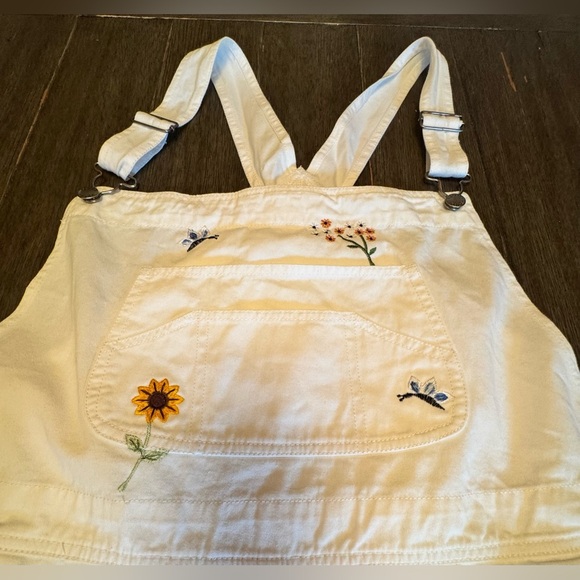 - AGAPO DENIM Vintage 90s Bib Capri Jean Overalls - Picture 11 of 14